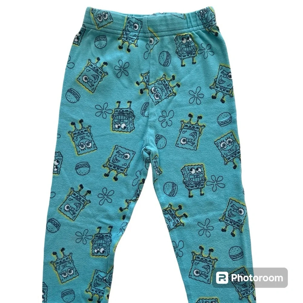 SpongeBob SquarePants pj pants with white t-shirt - Picture 4 of 6